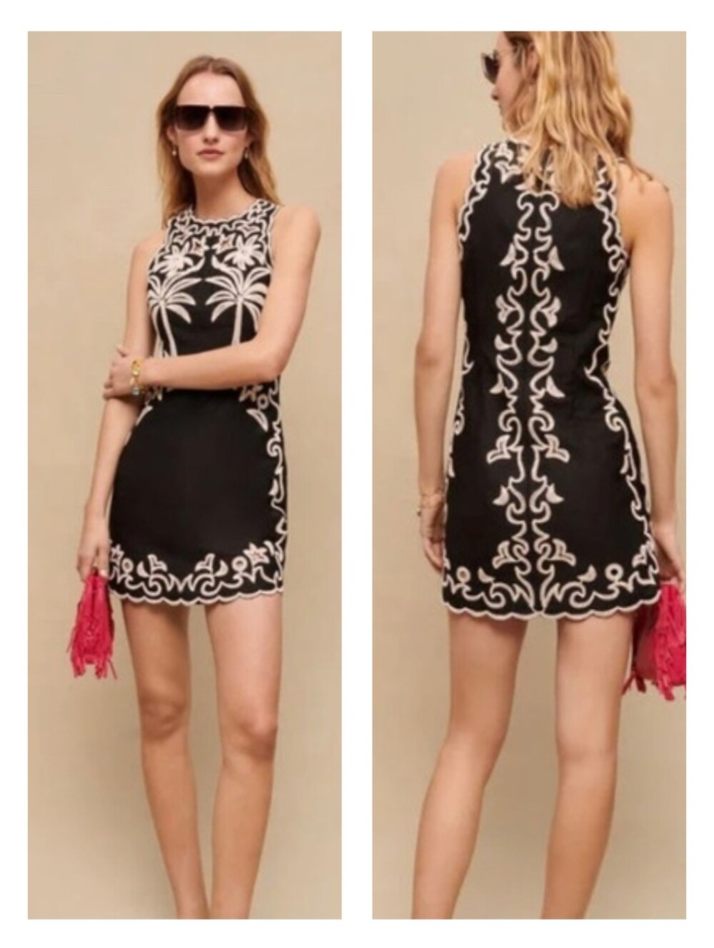 Maje Palm Tree Dress Size Large